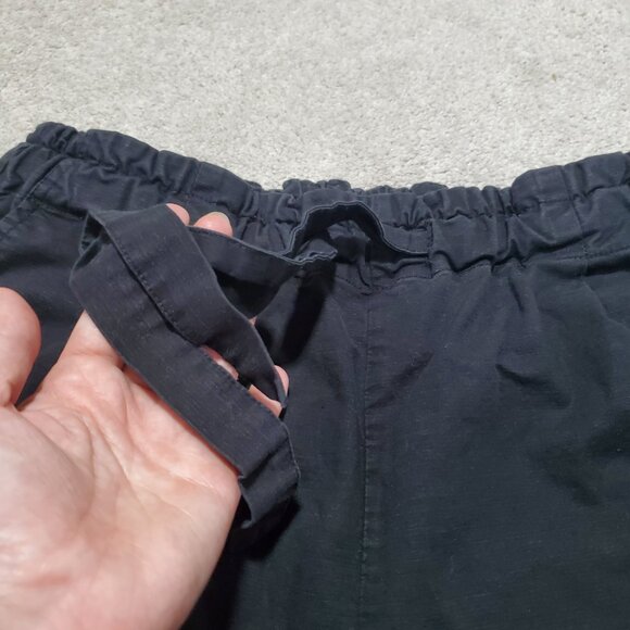 TENTREE Organic Cotton & Hemp Instow Shorts Pull-On Hi-Rise Blk Women Small x 3" - Picture 4 of 13